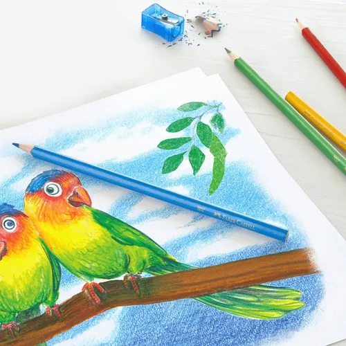 Set 24 Lápices De Colore Faber Castell Ecolápices Hexagonale