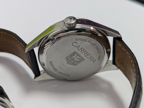 Reloj Tag Heuer Carrera Twin-time Gmt Calibre 7 Negro Acero Negro (Usado)
