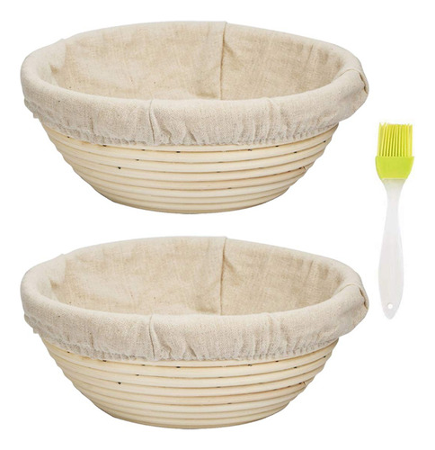 Abeauty - Cesta Redonda Para Panaderia (2 Unidades, 7.0 in),