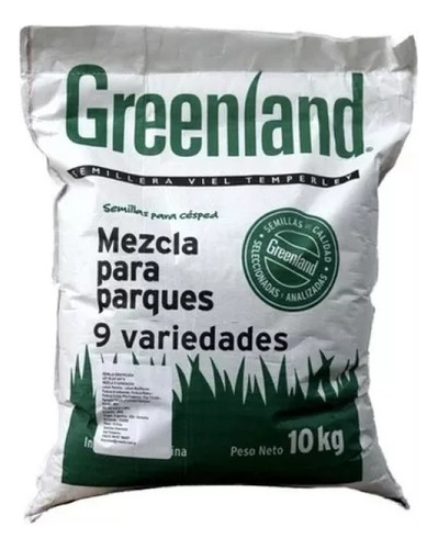 Semillas De Cesped 4 Estaciones 9 Variedades 10kg Greenland