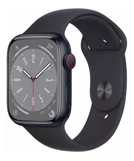 Apple Watch Series 8, GPS, 41 mm, carcasa de aluminio medianoche, pulsera de medianoche, color/estándar