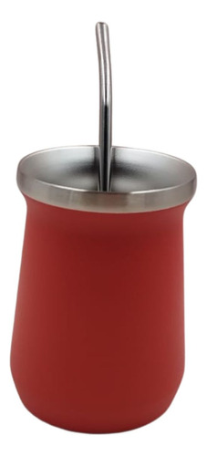 Mate De Aluminio Rojo 260ml