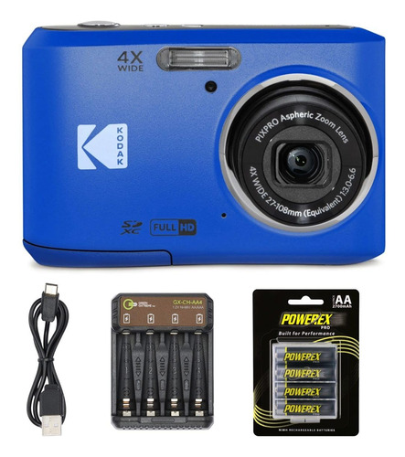 Digital Camera Kodak Pixpro Friendly Zoom Fz45 16mp Blue