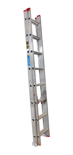 Imagen 1 de 6 de Escalera Telescopica Extensible Aluminio 14 A 28 Esc. 7.60m