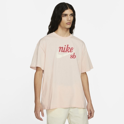 Camiseta Nike Sb Classic Rosa Masculina C/ Nf Original