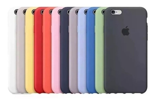 Funda Silicon Case iPhone 5 5s 6 6s 7 8 Plus X Xs 24 Colores