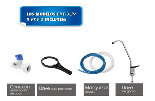 Imagen 4 de 4 de Sistema Filtracion Para Hogar, Filtro Pkf-3uv, 3 Etapas Uv