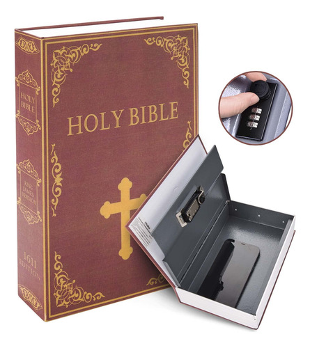 Biblia Con Cerradura De Combinacion Segura Para Libros: Comp