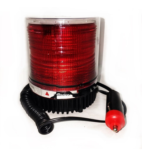 Baliza Con Imán Flash Led Para Vehículos 12v Roja