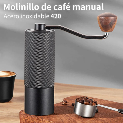 Molinillo De Café Manual Portátil De Acero Inoxidable