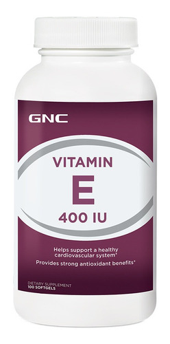 Vitamin E 400 Iu 100 Cápsulas