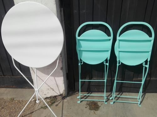 Silla Y Mesa Plegables Quilmes Para Jardín Y Negocio