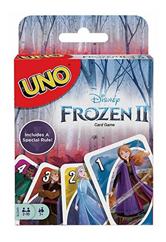 Uno Juego De Mesa Con Diseño Frozen 2 - Mattel Games