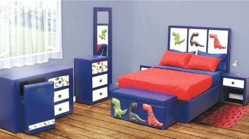 Escritorio Infantil Dino - Azul Këssa Muebles