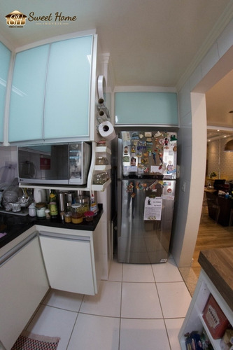 Imagem 8 de 15 de Apartamento Em Alphaville 3 Dorms E 2 Vagas E Varanda Gourmet. - Sh1533
