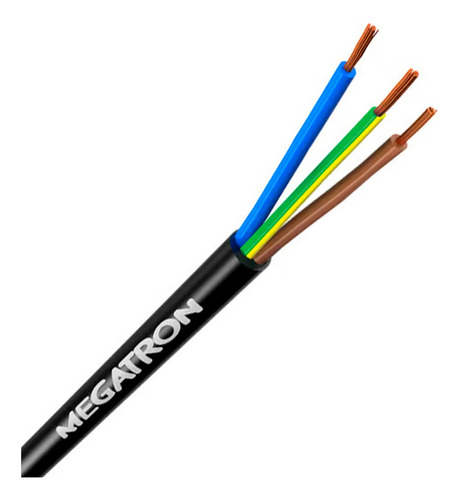 Extensão Elétrica 25 Metros 20a Cabo Pp 3x2,5 Com Pinos 20a Cor Preto 127v/220v