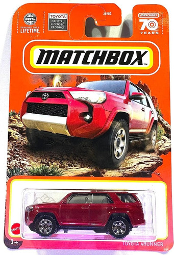 Toyota 4runner, Escala 1/64, Matchbox, Metálico