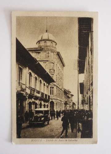 Fotografia Antigua Bogota - Edificio Banco De Colombia