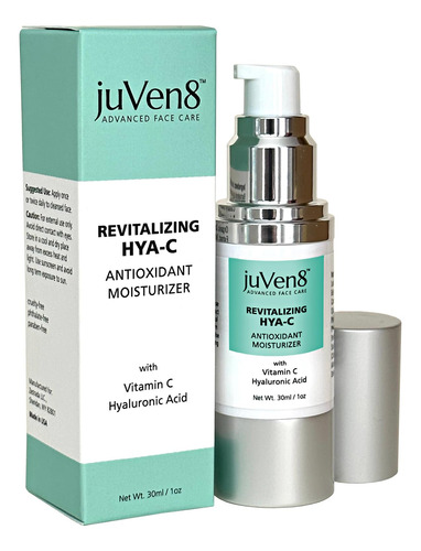 Juven8 Crema Hidratante Facial Revitalizante Con Vitamina C,