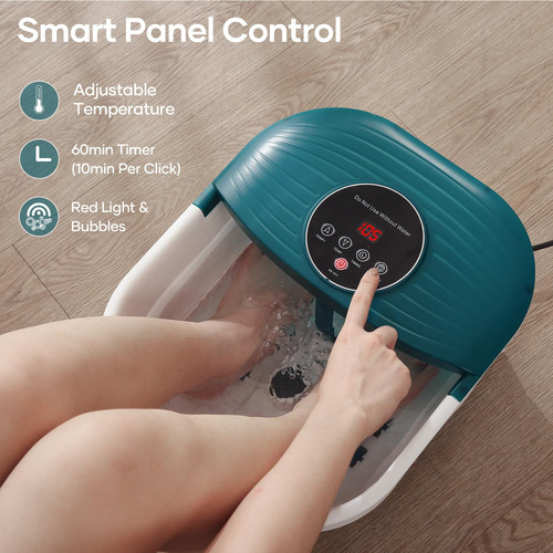 Massageador De Banho Foot Spa Curecure Dobrável Com Aquecime