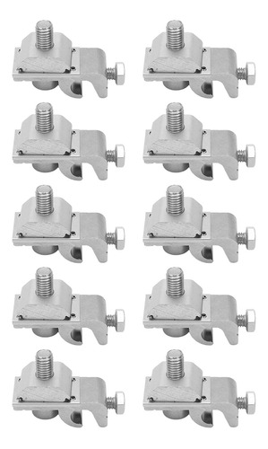 10 Uds Sistema De Montaje Solar Tierra Clip Lug Panel Solar 