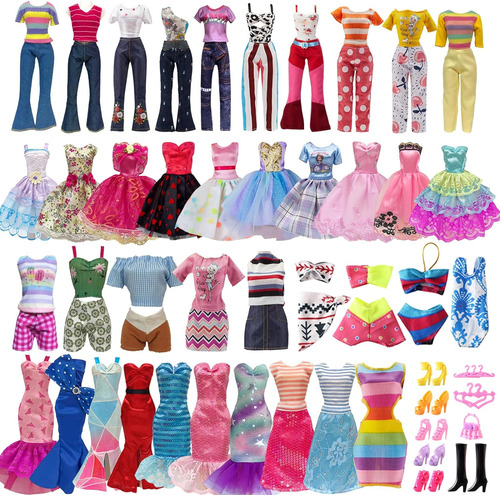 Ropa Y Accesorios Para Muñecas De 29 Cm, Incluye 5 Tops Y Má