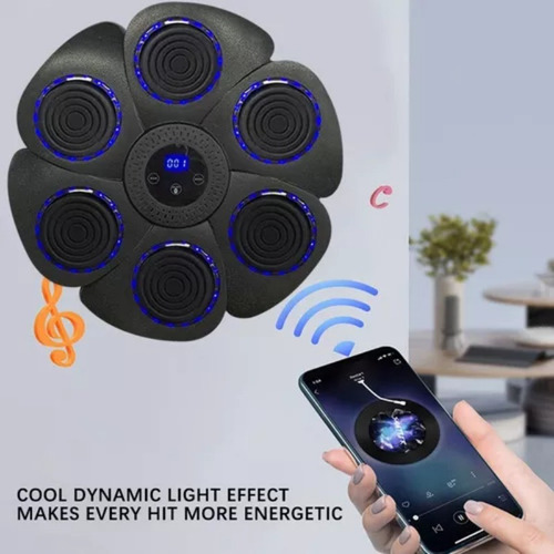 Máquina De Boxeo Musical Bluetooth Inteligente + Guantes