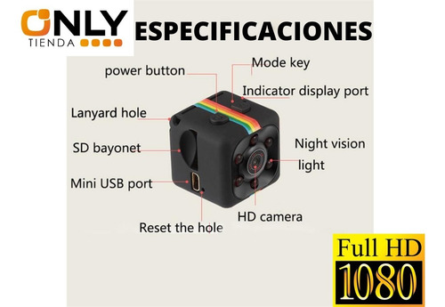 Mini Camara Oculta Espia Only Seguridad Vigilancia Full Hd