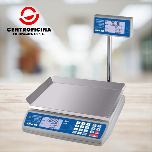 Imagen 2 de 7 de Balanza Comercial Digital Kretz Novel Eco 2 30kg Con Mastil