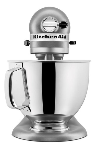 Batidora de pie Batedeira Kitchenaid Artisan, color plateado,