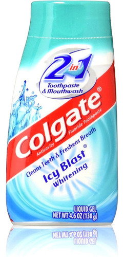 Colgate Icy Blast Whitening Pasta Dental En Gel 2 En 1 130gr