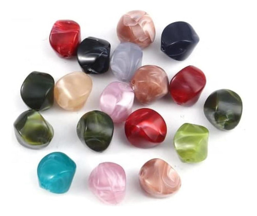 Heyiwell 20pc Mezcla Color Acrílico Spacer Beads Patrón De X