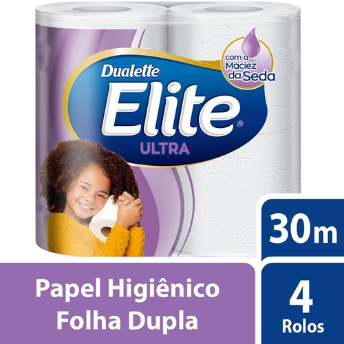 Papel Higiênico Folha Dupla Elite 4 C/ Rolos 30m Softys Full