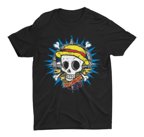 Polera One D One Piece Calavera Hombre Niño Ters Textil