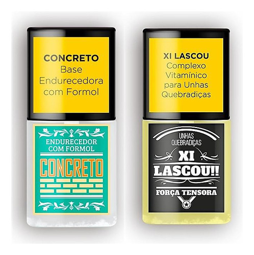 Kit 2 Bases Top Bauty Concreto + Xi Lascou Fortificante