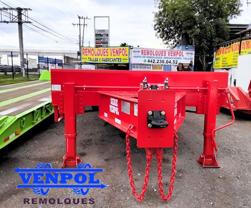 Remolque Lowboy Dos Ejes 30 Ton Para Retro, Motoconformadora