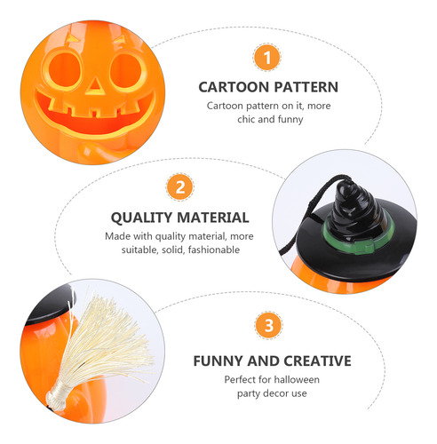 Lámpara Led Nocturna Con Forma De Calabaza, 1 Unidad, Decora