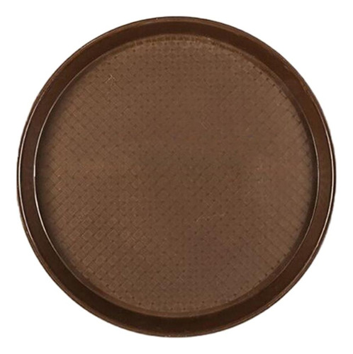 Plato De Servidor De Cena Rápida Redondo Café