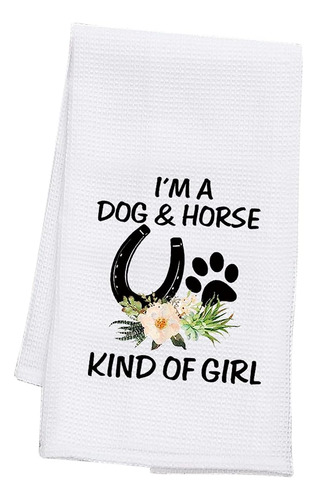 Bdpwss Dog Lover Gifts Horse Kitchen Towels Soy Un Perro Y U