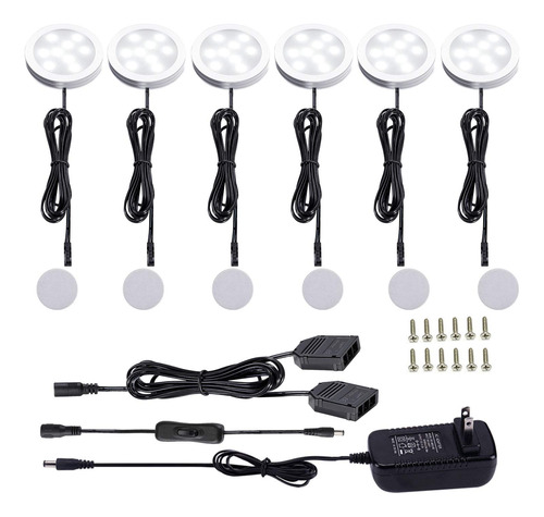 Aiboo Kit De Luces Led Para Debajo Del Gabinete De 12 V, Paq