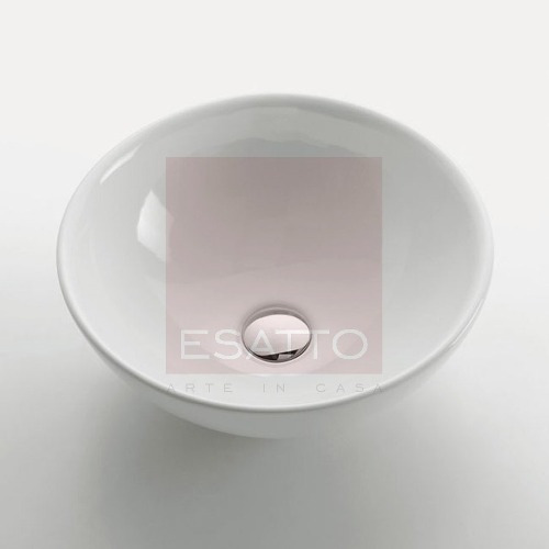 Lavabo de baño de sobreponer Esatto Econokit OC-017 blanco 