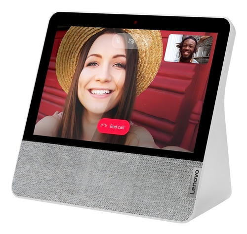 Altavoz inteligente Lenovo Smart Display 7 con asistente virtual Google Assistant, pantalla integrada de 7" blizzard white 110/220V