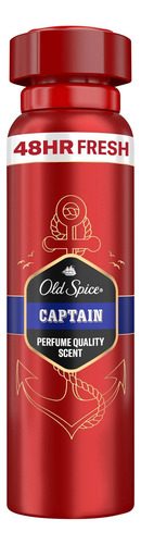 Desodorante En Aerosol Old Spice Captain, 175 Ml, Paquete De