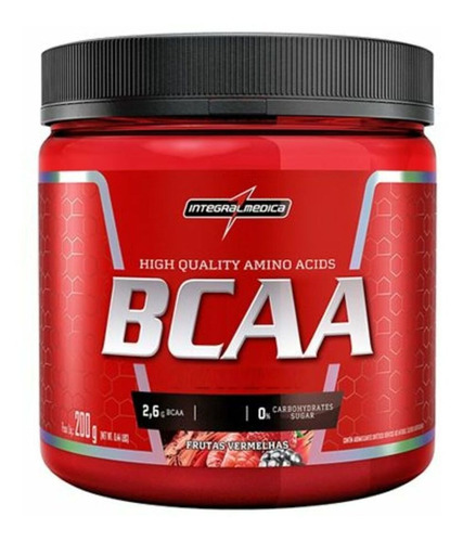 Bcaa Powder 4:1:1 - 200g Frutas Vermelhas - Integralmedica