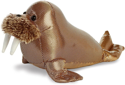Imagen 3 de 10 de Peluche Morsa Titanio Brillante Juguete Aurora Niño Niña Ax®