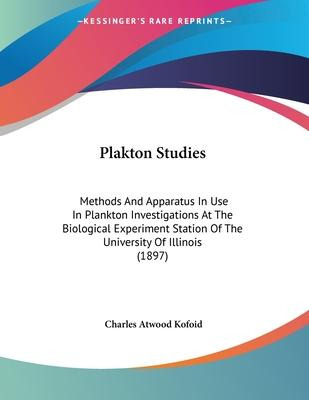 Libro Plakton Studies : Methods And Apparatus In Use In P...