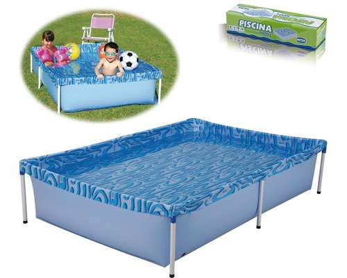 Piscina Com Armação 1000 Litros 189 X 126 X 42 Cm Mor