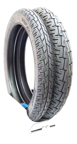 Par Pneu Cg 125 150 160 Ybr Max Yes Vipal + 2 Camaras 1178