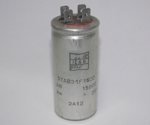 Condensador Electrolítico Icar 25vdc 15000uf.