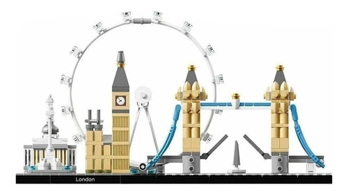 Imagen 1 de 6 de Bloques para armar Lego Architecture London 468 piezas  en  caja